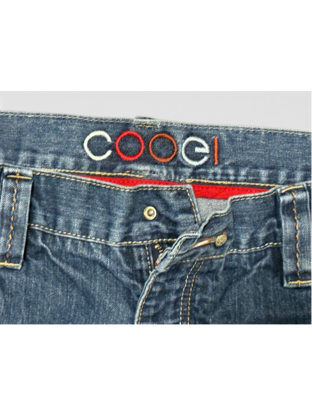 Vtg Y2K COOGI Men’s Baggy Denim Jeans Multicolor Embroidered Pockets Sz 40x34 - Picture 5 of 10